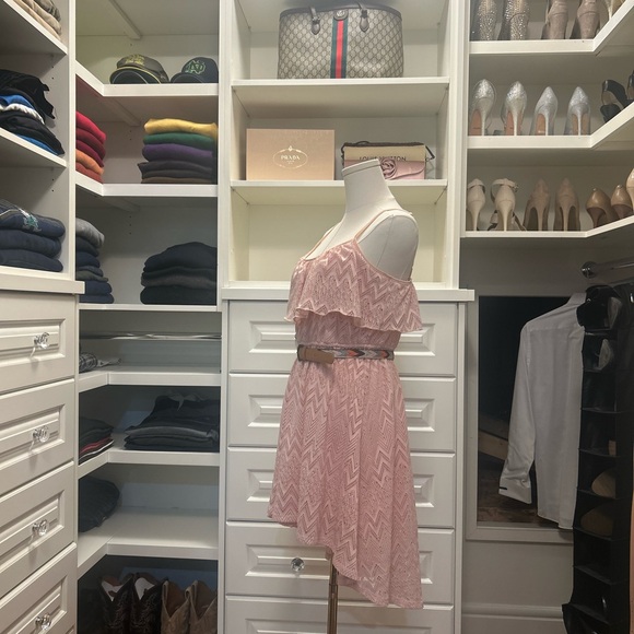 Shirt pink lace dress - Picture 4 of 5